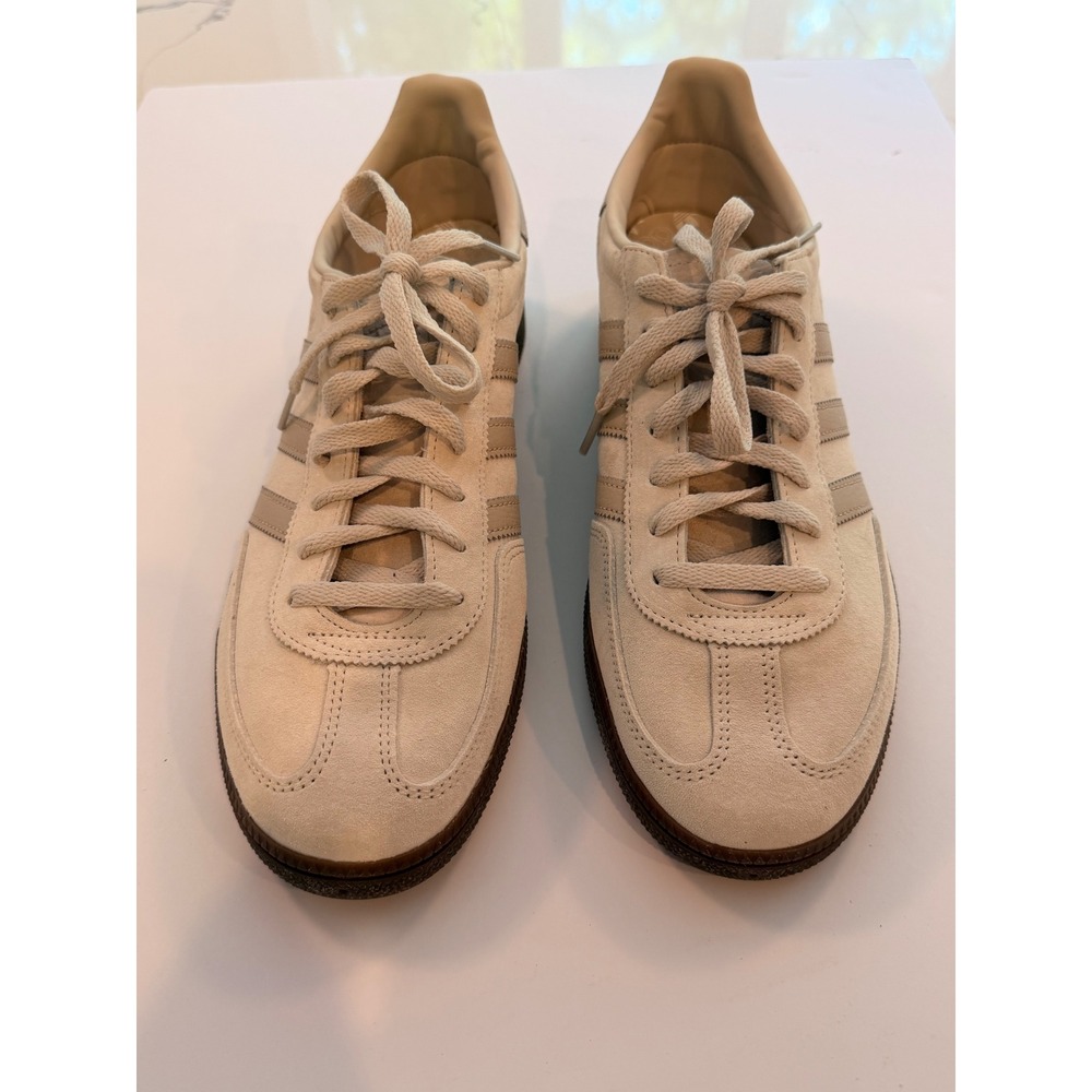 Adidas Handball Spezial Aluminum Core beige Suede Mens Sneakers IH3825 Size 12